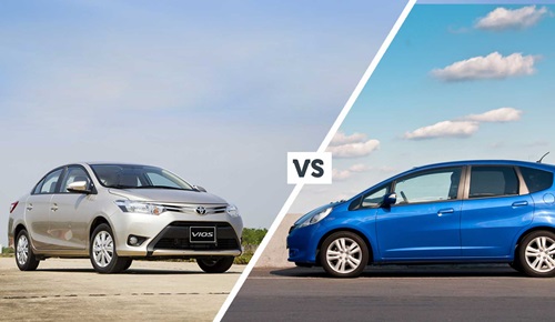 Toyota Vios vs Honda Jazz