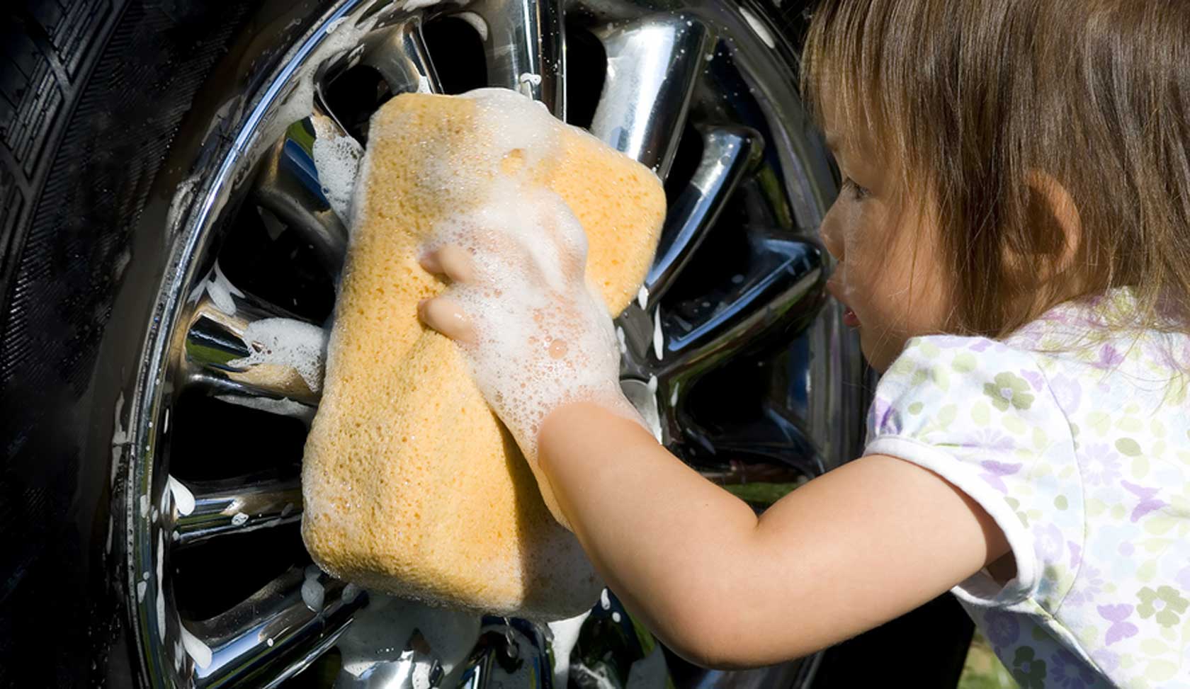 cleaning car