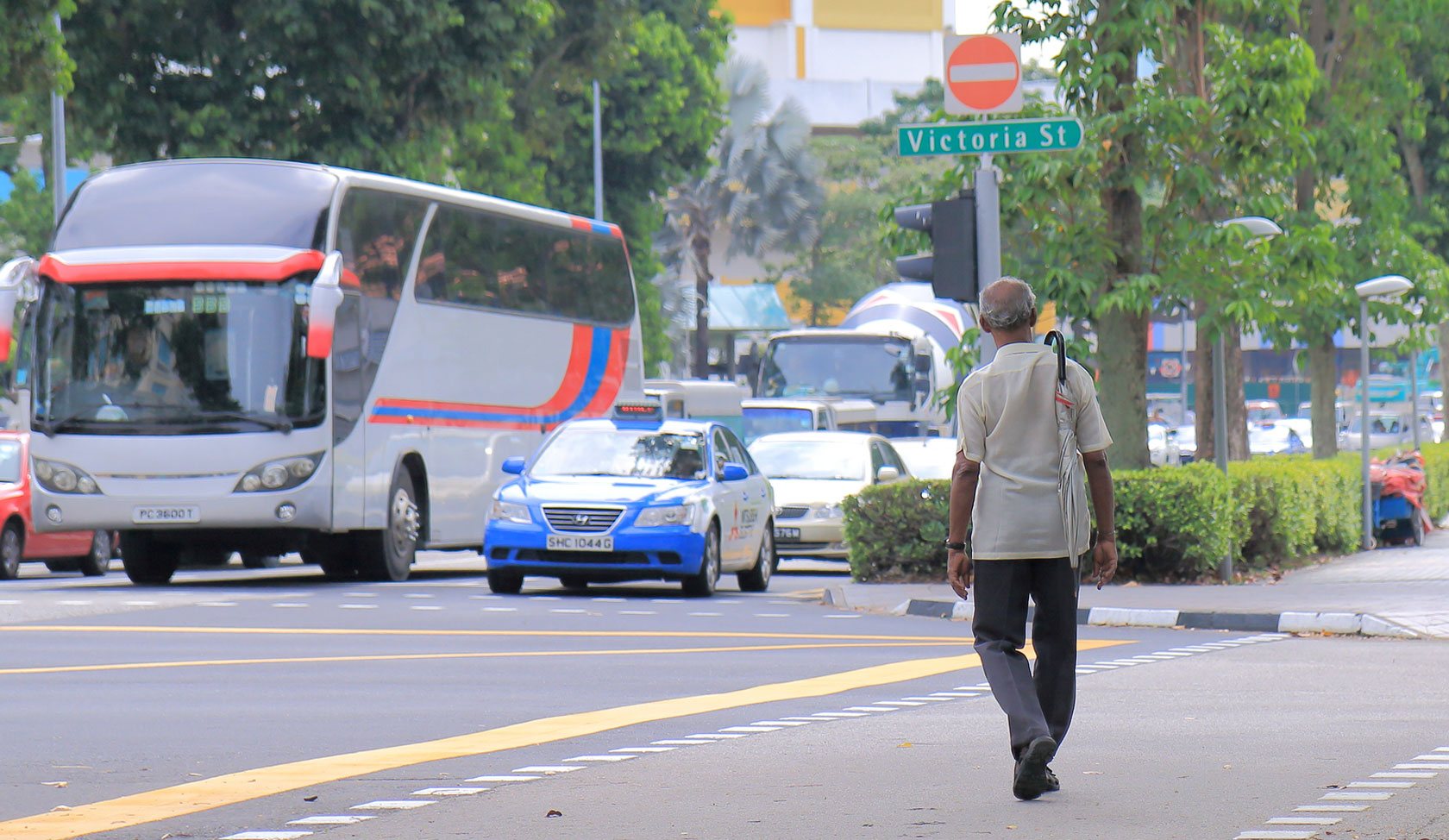 elderly pedestrian