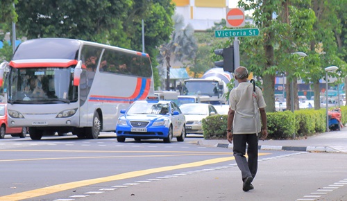 elderly pedestrian