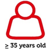 35 years old and above