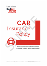Car insurance product disclosure document